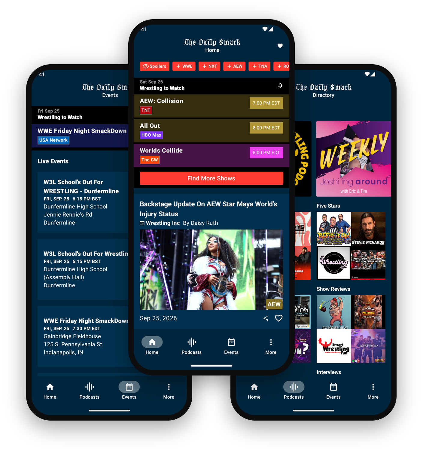 The Daily Smark Android app on phone